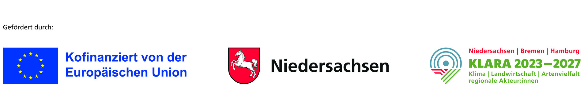 Logo EU, Niedersachsen und KLARA